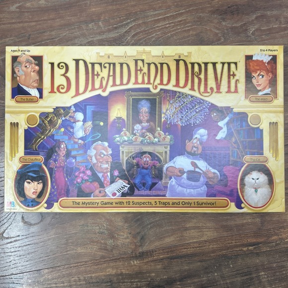 Milton Bradley 13 Dead End Drive Board Game Vintage 1993 UNPUNCHED- New Open Box - Picture 1 of 10